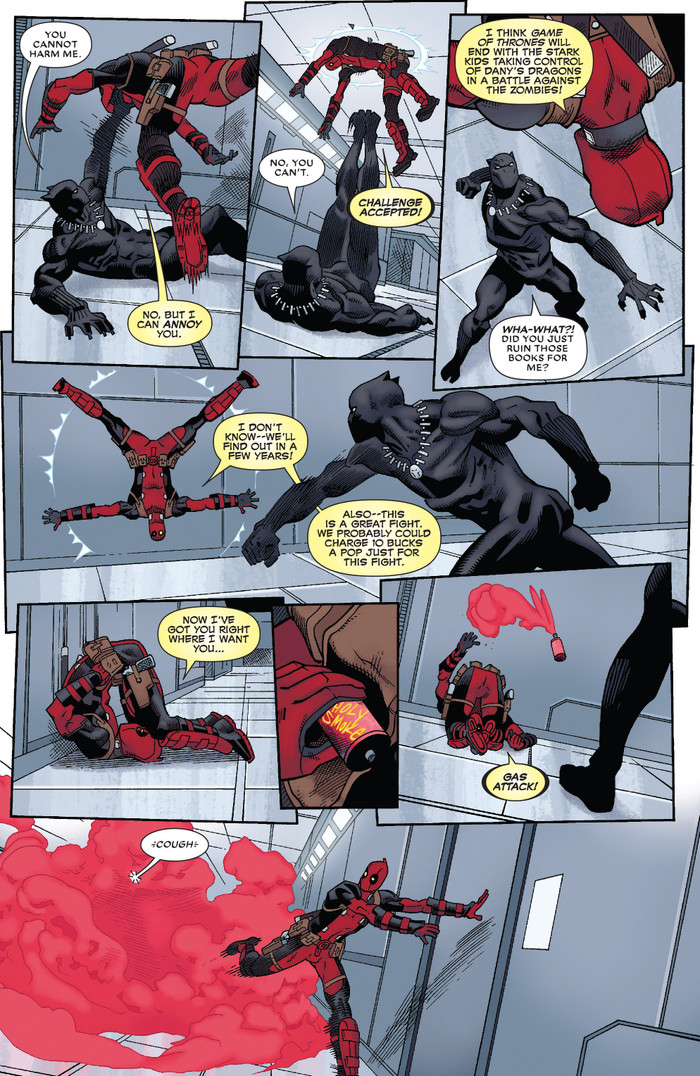 Sẽ thế nào nếu chàng bựa Deadpool đánh nhau với Báo Đen Black Panther? Ảnh 8