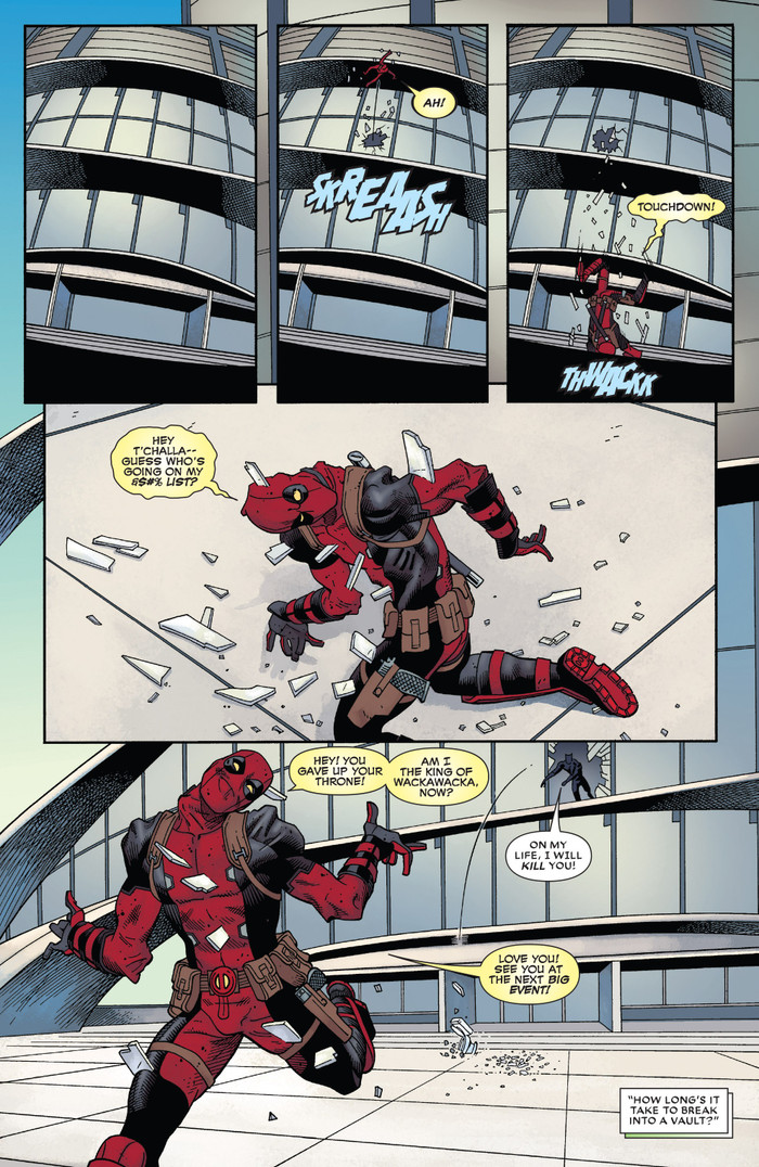 Sẽ thế nào nếu chàng bựa Deadpool đánh nhau với Báo Đen Black Panther? Ảnh 10