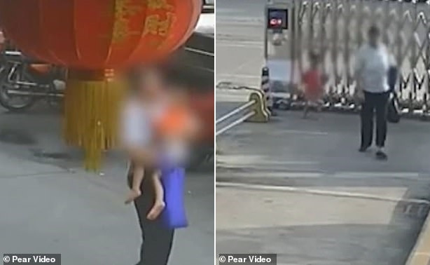 Người phụ nữ bắt cóc trẻ em ngay giữa ban ngày.