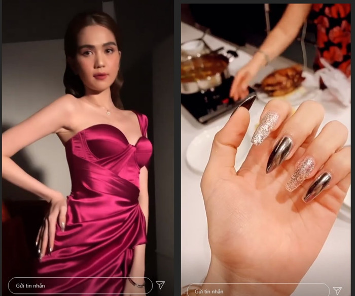 Ngọc Trinh cũng thường xuyên được dán móng để chụp ảnh, nhưng với tính cách của mình, cô nàng thường cảm thấy khó xử lí nó và tháo ra ngay ngày hôm sau. 