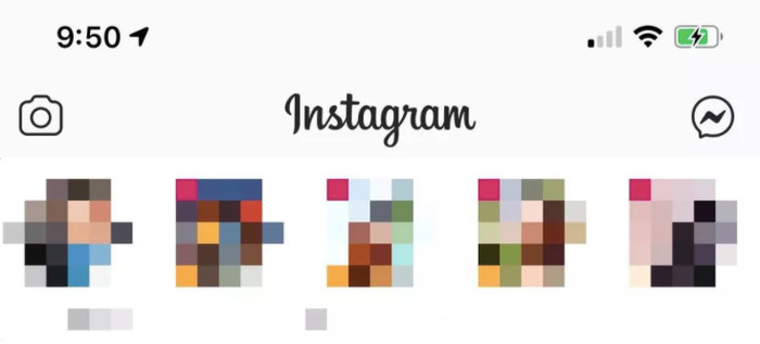 Biểu tượng Messenger xuất hiện trong Instagram. Ảnh: The Verge