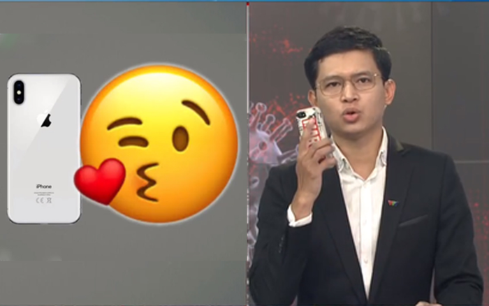 BTV Việt Hoàng gây 'sốt' với hành động: 'Thủ thỉ rồi hôn chùn chụt vào điện thoại', dân tình liền nghĩ ngay đến 'nam thần thều thào' Ảnh 2