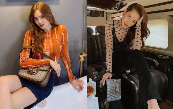 Ninh Dương Lan Ngọc, Chi Pu lăng xê mốt áo cổ lọ ôm sát, bất chấp tiết trời mùa hè đổ lửa Ảnh 2