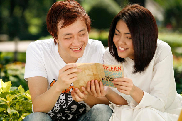 Hà Tăng cùng bạn diễn Lương Mạnh Hải trong phim Bỗng dưng muốn khóc