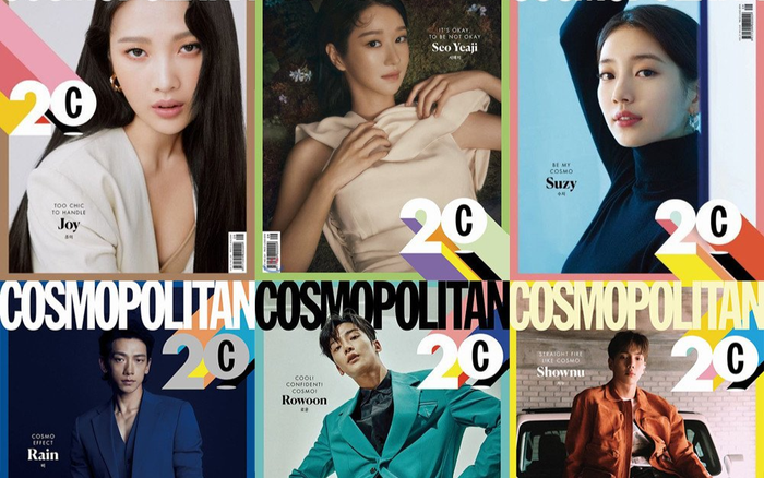 20 ngôi sao hội ngộ trên bìa báo kỷ niệm của Cosmopolitan: Bi Rain, Joy (Red Velvet),... Ảnh 2