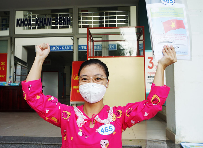 Chị mong nhanh hết ngày cách ly để quay trở lại công việc phòng chống COVID-19.