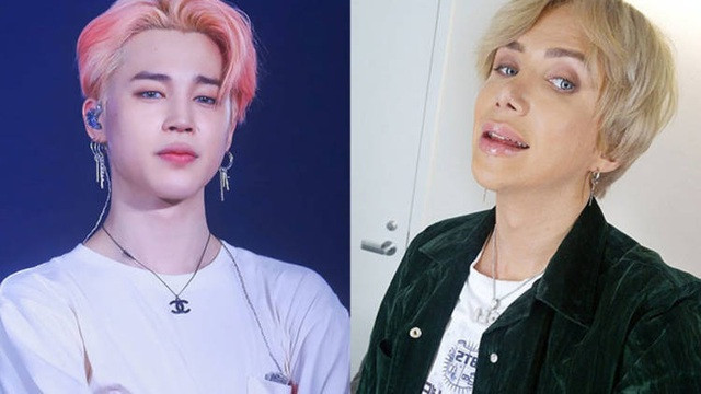 Nam ca sĩ Jimin (bên trái) và Oil London (bên phải)