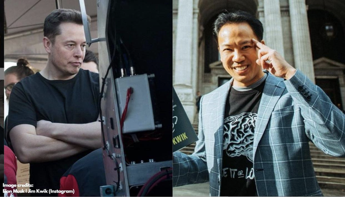 Theo Jim Kwik, tỷ phú Elon Musk bắt đầu thuê ông làm gia sư trí nhớ cho mình sau các lần bàn luận về những cuốn tiểu thuyết. (Ảnh: Elon Musk | Jim Kwik Instagram)