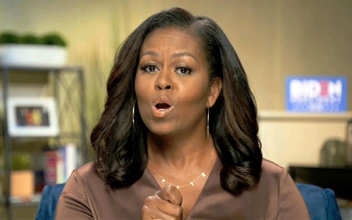Michelle Obama phu nhân của cựu tổng thống Barack Obama phát biểu trong đoạn video tại Đại hội toàn quốc của Đảng Dân chủ Mỹ trực tuyến thu hút sự chú ý của toàn người dân Mỹ