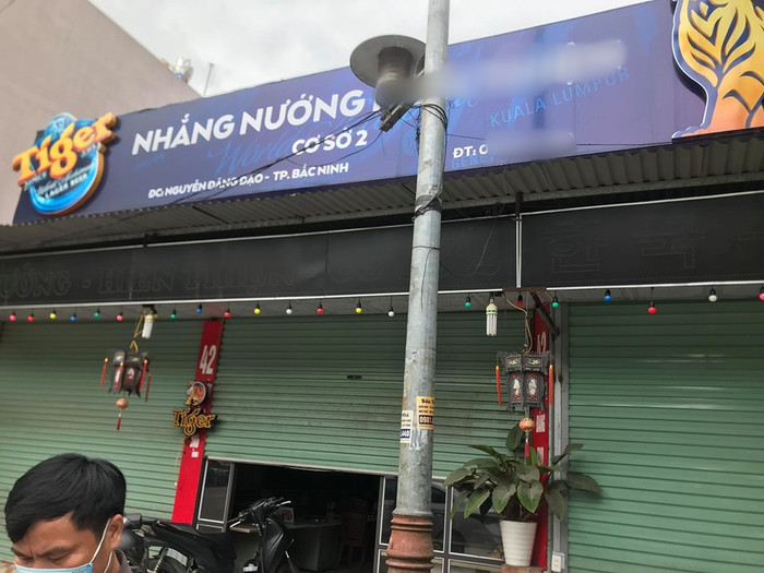 Quán nướng nơi xảy ra sự việc.