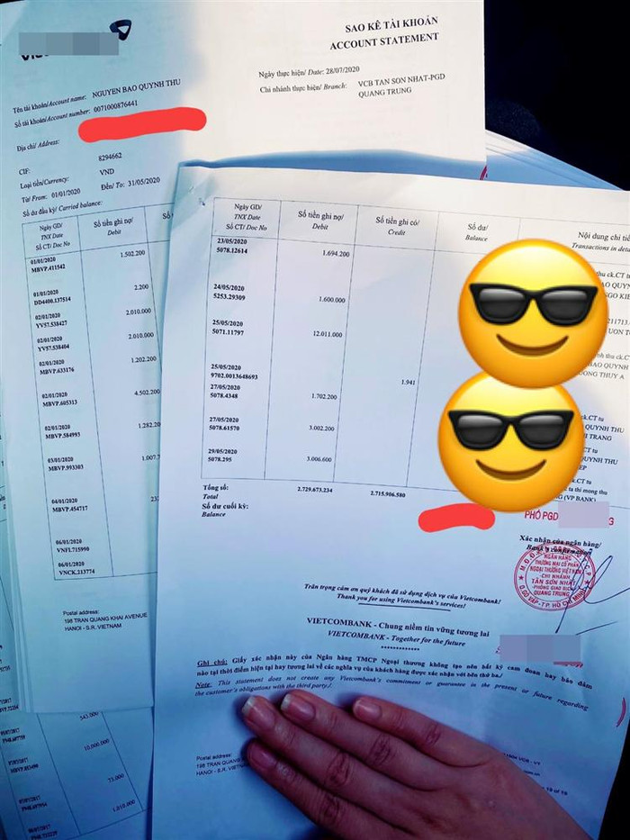 Loạt bằng chứng được gồm đoạn tin nhắn, giấy chuyển tiền được Quỳnh Thư tung ra để làm sáng tỏ vụ việc.