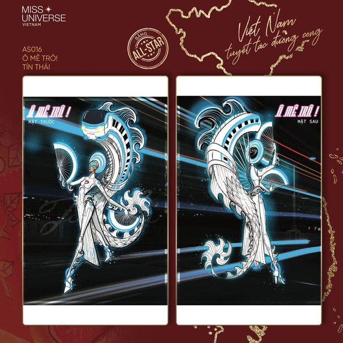 Ô mê trô đã có màn lội ngược dòng xuất sắc để lọt vào Top 8 của bảng Allstar. Chính sự độc đáo về ý tưởng cùng với sự tin yêu của khán giả, tác phẩm của NTK trẻ Thái Trung Tín đã khiến đối thủ Phụng Liên bại trận ngay ở chặng đua nước rút. 