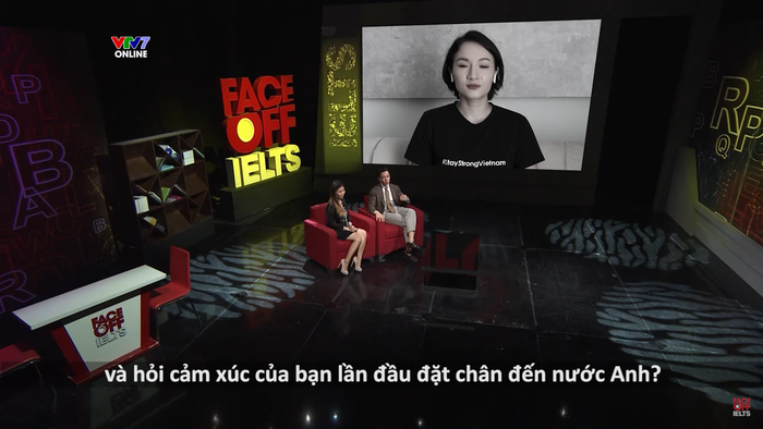 Giang Ơi xuất hiện trên chương trình tiếng Anh có tiếng.