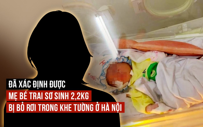 Đã xác định được mẹ bé trai sơ sinh 2,2kg bị bỏ rơi trong khe tường ở Hà Nội Ảnh 2