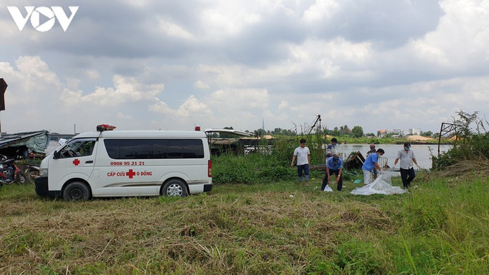 Hiện trường phát hiện thi thể. Ảnh: VOV