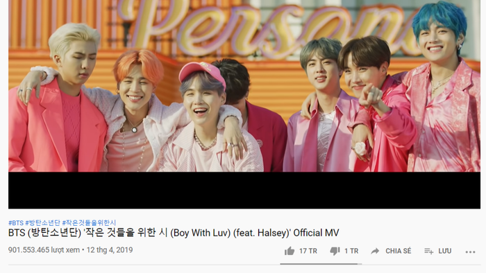MV 'Boy With Luv' cán mốc 900 triệu view, bổ sung thành tích cho BTS ngay dịp comeback Ảnh 3