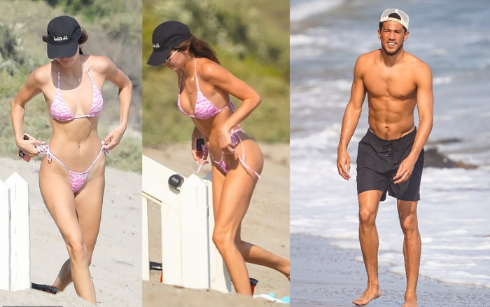 Chân dài triệu đô Kendall Jenner mặc bikini tí hon âu yếm bạn trai cực phẩm Ảnh 2