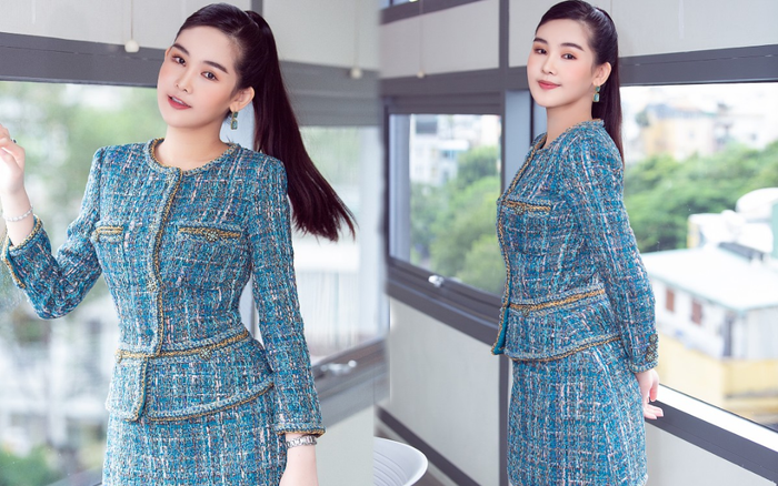 Làm giảng viên đại học, Lê Âu Ngân Anh mặc đẹp như nữ chính phim Hàn Ảnh 2