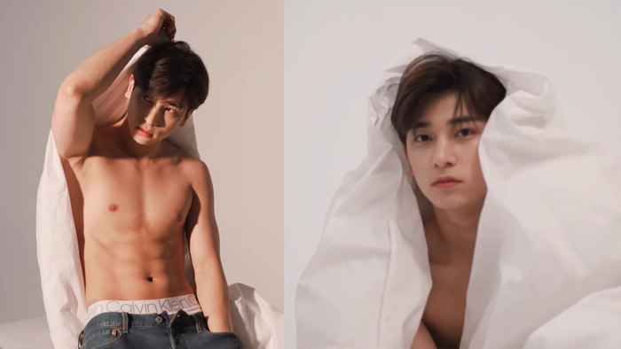 Quảng cáo xịt thơm, cựu thành viên X1 - Hangyul lại khiến khán giả bấn loạn vì... khoe thân Ảnh 6