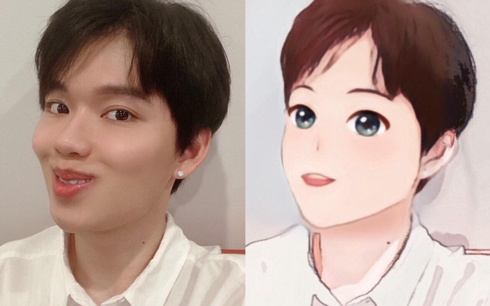 Quang Trung với biểu cảm gây cười bất ngờ hóa soái ca hoạt hình, chị Cano cũng biến hình đẹp không kém Ảnh 2