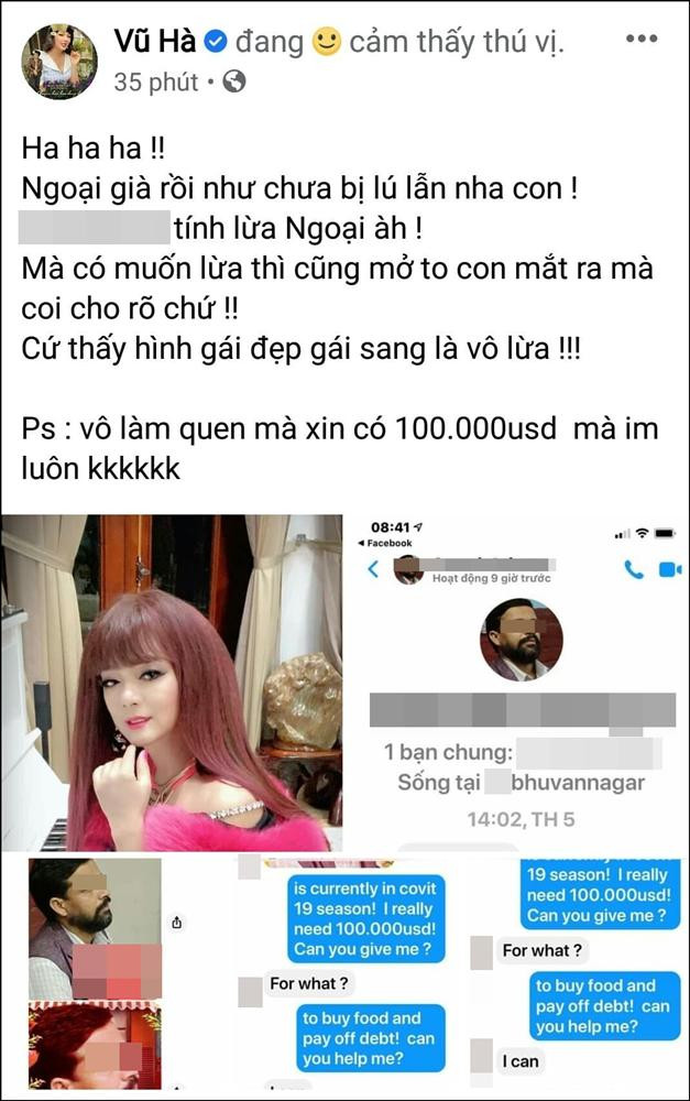 Trai Tây nhắn tin làm quen, Vũ Hà đòi 100.000 USD khiến đối phương câm nín Ảnh 3