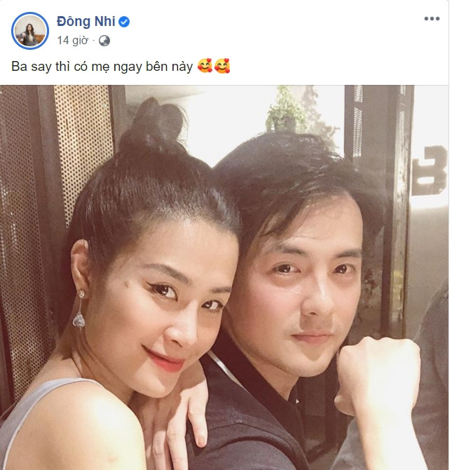 Đông Nhi đi tiệc cùng chồng với lời chia sẻ cũng đáng yêu không kém.