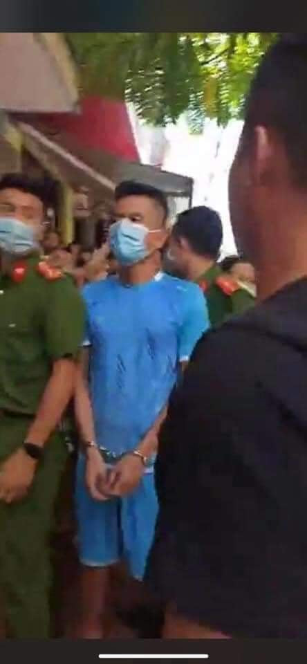 Nghi phạm Hân bị lực lượng chức năng bắt giữ
