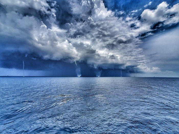 Cảnh tượng hiếm hoi đẹp như tranh vẽ khiến nhiều người bất ngờ.