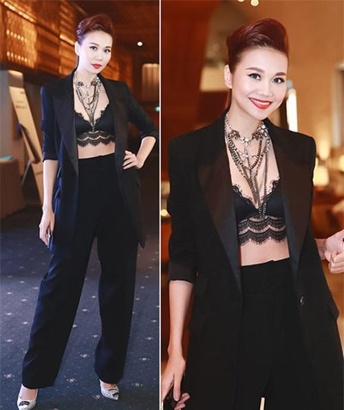 Ngoài ra, việc mix cùng áo vest bên ngoài, tạo độ thanh lịch, thời thượng cũng là cách rất hay. 