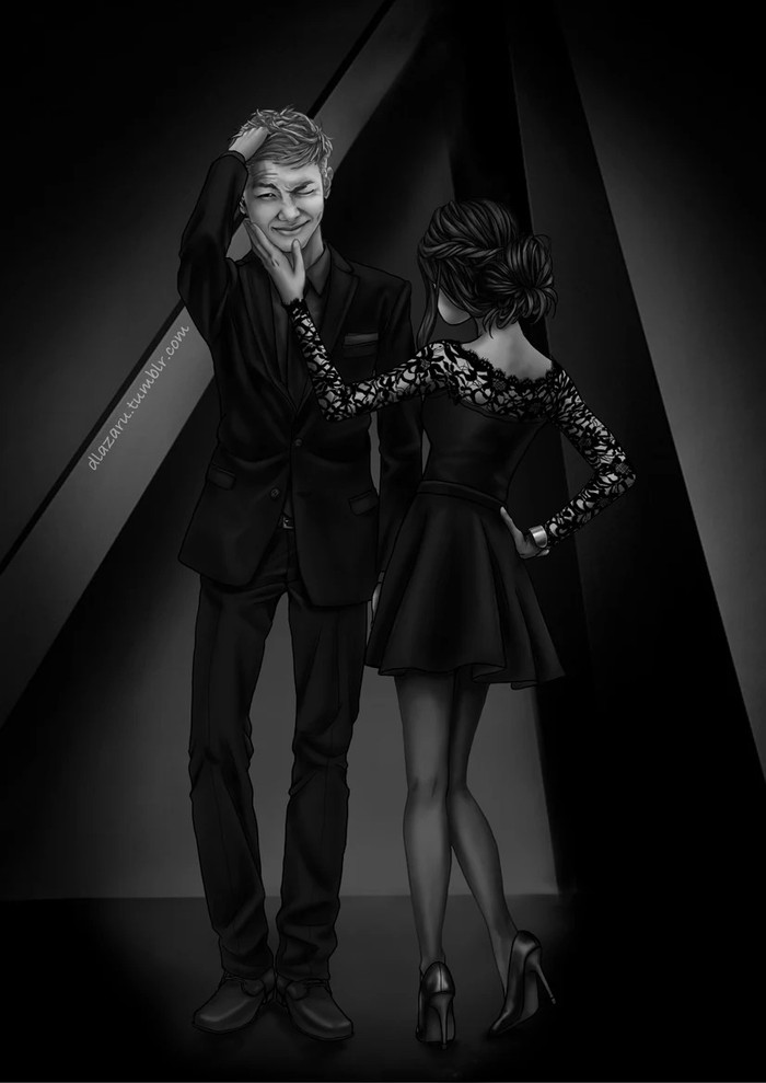 ARMY xôn xao trước loạt fanart tình tứ 'BTS và cuộc sống ngọt ngào bên bạn gái' Ảnh 11