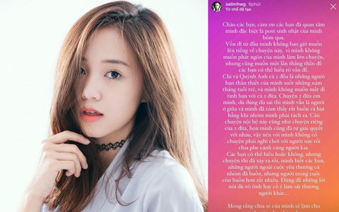 Salim lần đầu lên tiếng về drama Quỳnh Anh Shyn 'nghỉ chơi' với Chi Pu Ảnh 2