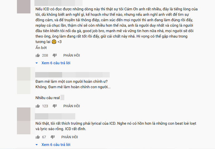 Trong khi đó, ICD lại gây ấn tượng mạnh mẽ với phần lyric đỉnh cao.
