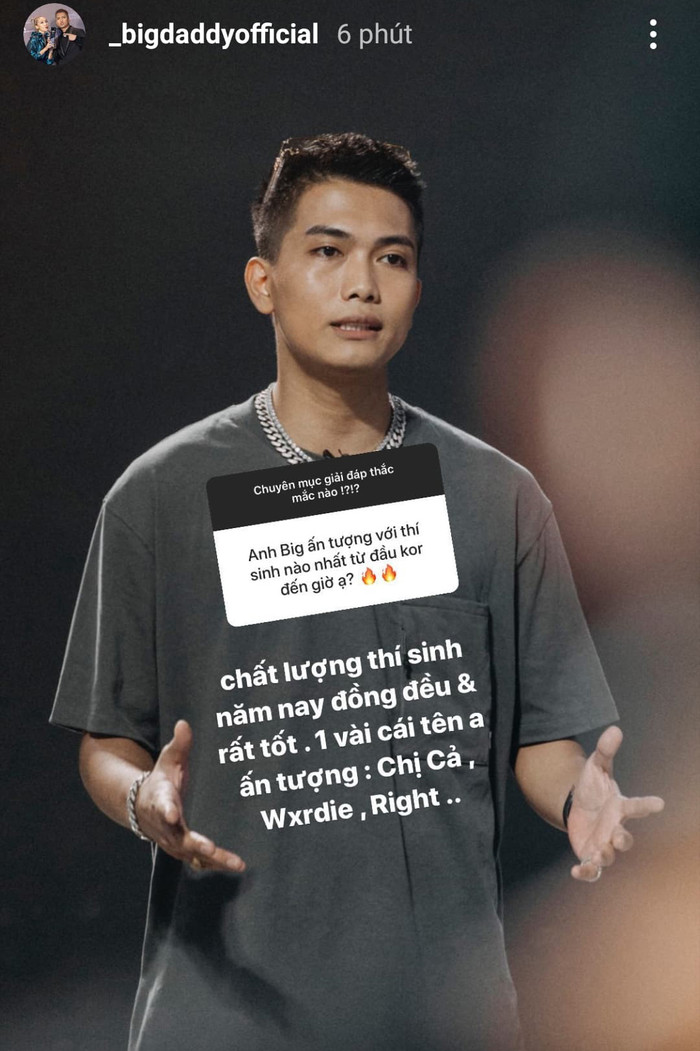 BigDaddy ấn tượng với bộ 3 Wxrdie - Chị Cả - Right, trầm trồ trước tài năng của Pháo - Vsoul Ảnh 7