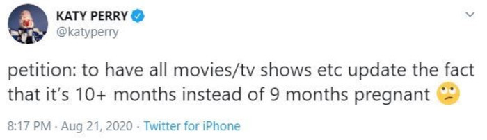 Chia sẻ của Katy Perry.