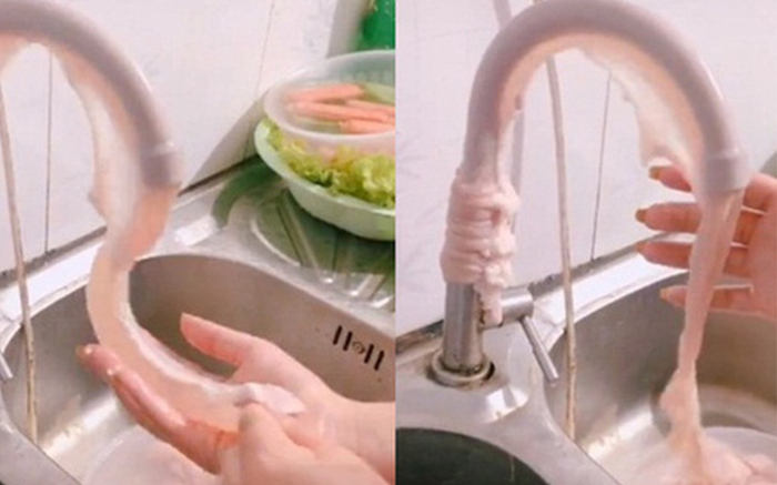 Dân mạng tranh cãi gay gắt đoạn clip làm sạch ruột heo bằng cách xỏ vào vòi nước Ảnh 2
