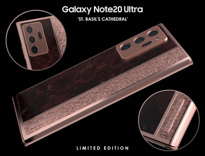 Phiên bản Galaxy Note 20 Ultra St. Basil’s Cathedral có giá 6.260 USD (khoảng 145 triệu đồng). (Ảnh: Caviar)