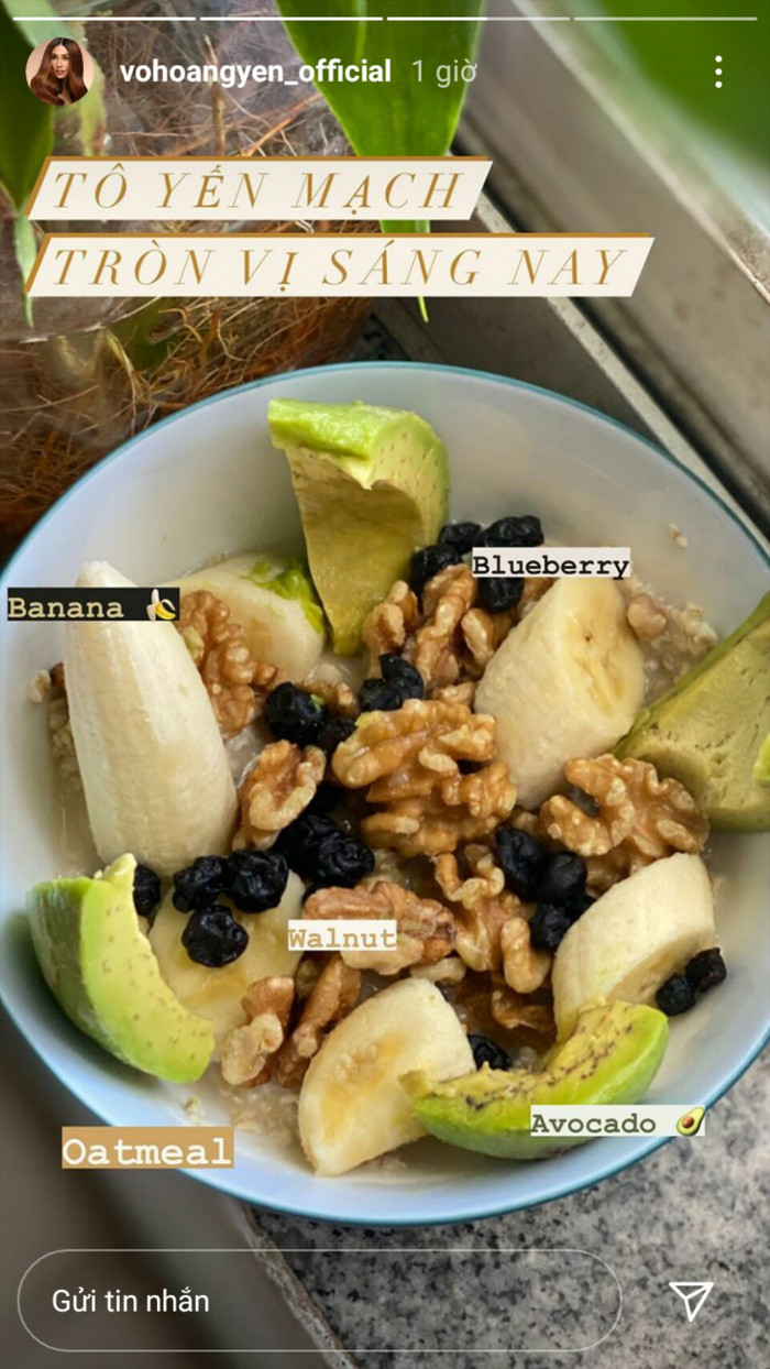 Chế độ ăn giảm cân của Võ Hoàng Yến là low-carb với bơ là một trong những thành phần chính