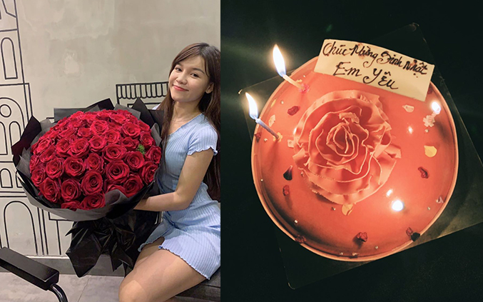 Đặng Văn Lâm tặng hoa và bánh mừng sinh nhật Yến Xuân Ảnh 2