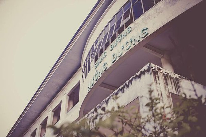 Khu giảng đường mang tên Hướng Dương cũng là một trong những khu giảng đường lâu đời của ĐH Nông Lâm.