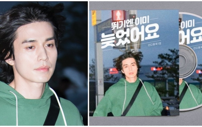 Fan chế bìa album indie bằng ảnh phờ phạc ở sân bay, Lee Dong Wook bất ngờ tạo viral cực mạnh Ảnh 2