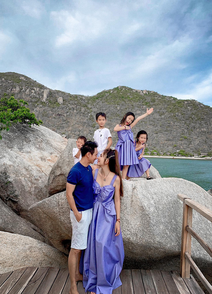 Tại đây, cả gia đình nam diễn viên đã có khoảng thời gian thư giãn cùng nhau
