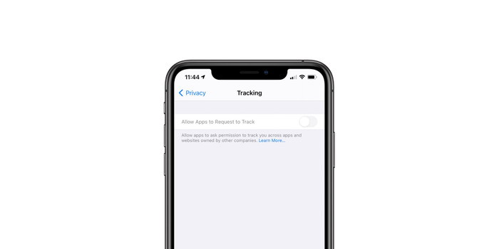 iOS 14 yêu cầu người dùng cấp quyền thì các ứng dụng mới được theo dõi mã số định danh của thiết bị. Ảnh: 9to5Mac