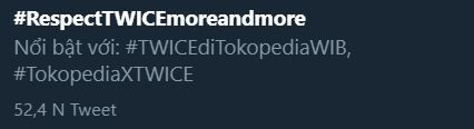 Hashtag #RespectTWICEmoreandmore trending trên Twitter.