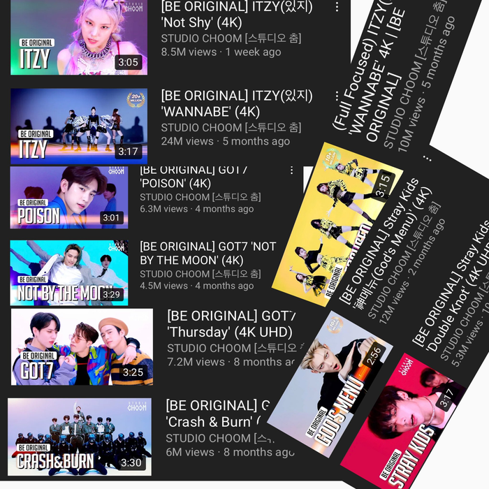 Twice không được tham gia quay clip vũ đạo cho chương trình BE ORIGINAL của Choom Studio giống các nhóm khác của JYP.