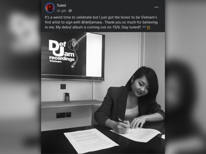 Trong dàn thí sinh King Of Rap, Tuimi chính là nghệ sĩ Việt Nam đầu tiên đặt bút kí hợp đồng chính thức với hãng thu âm đình đám này. Đây là minh chứng mới nhất cho thấy các tài năng trẻ đang ngày một thu hút thêm nhiều sự chú ý của các công ty tiếng tăm trong nền công nghiệp âm nhạc thế giới.
