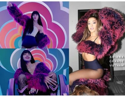 Góc phát hiện: Lisa đã 'mượn' áo choàng của Ariana Grande để chưng diện trong MV Ice Cream? Ảnh 3