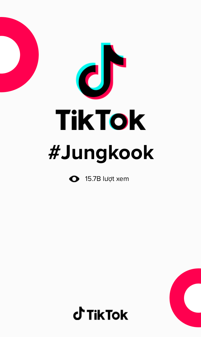Jungkook là người đầu tiên và duy nhất đạt được lượt xem này trên TikTok thông qua hashtag #Jungkook. (Ảnh chụp màn hình)