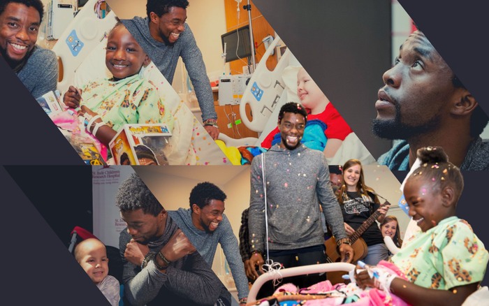 Chống chọi với ung thư, Chadwick Boseman vẫn mang lại nụ cười cho những đứa trẻ kém may mắn Ảnh 2