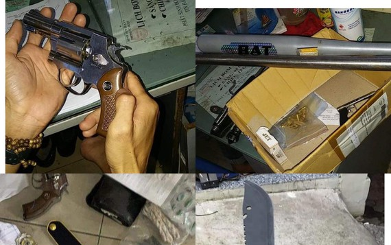 Tạm giữ bảo vệ Bệnh viện Quận 9 tàng trữ vũ khí 'nóng' Ảnh 2