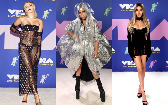 Thảm đỏ MTV Video Music Awards 2020: Miley Cyrus diện đầm xuyên thấu, Lady Gaga nổi bật với concept phi hành gia Ảnh 2